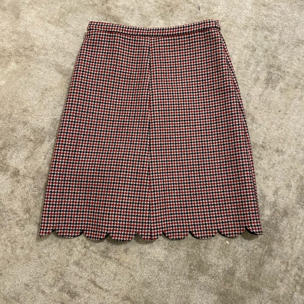 RED VALENTINO KNEE LENGTH SKIRT SIZE 4-6